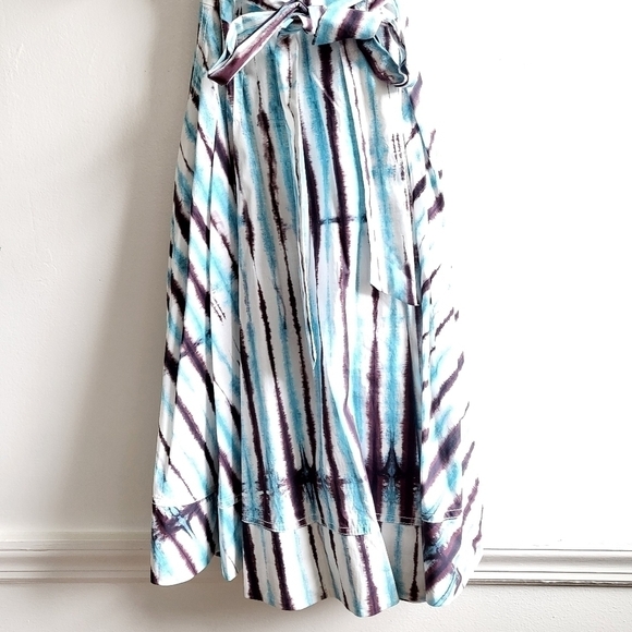 New DVF Indra Cotton Poplin Tie Dye Rain Mini Wrap Dress NWT Small - Picture 13 of 16
